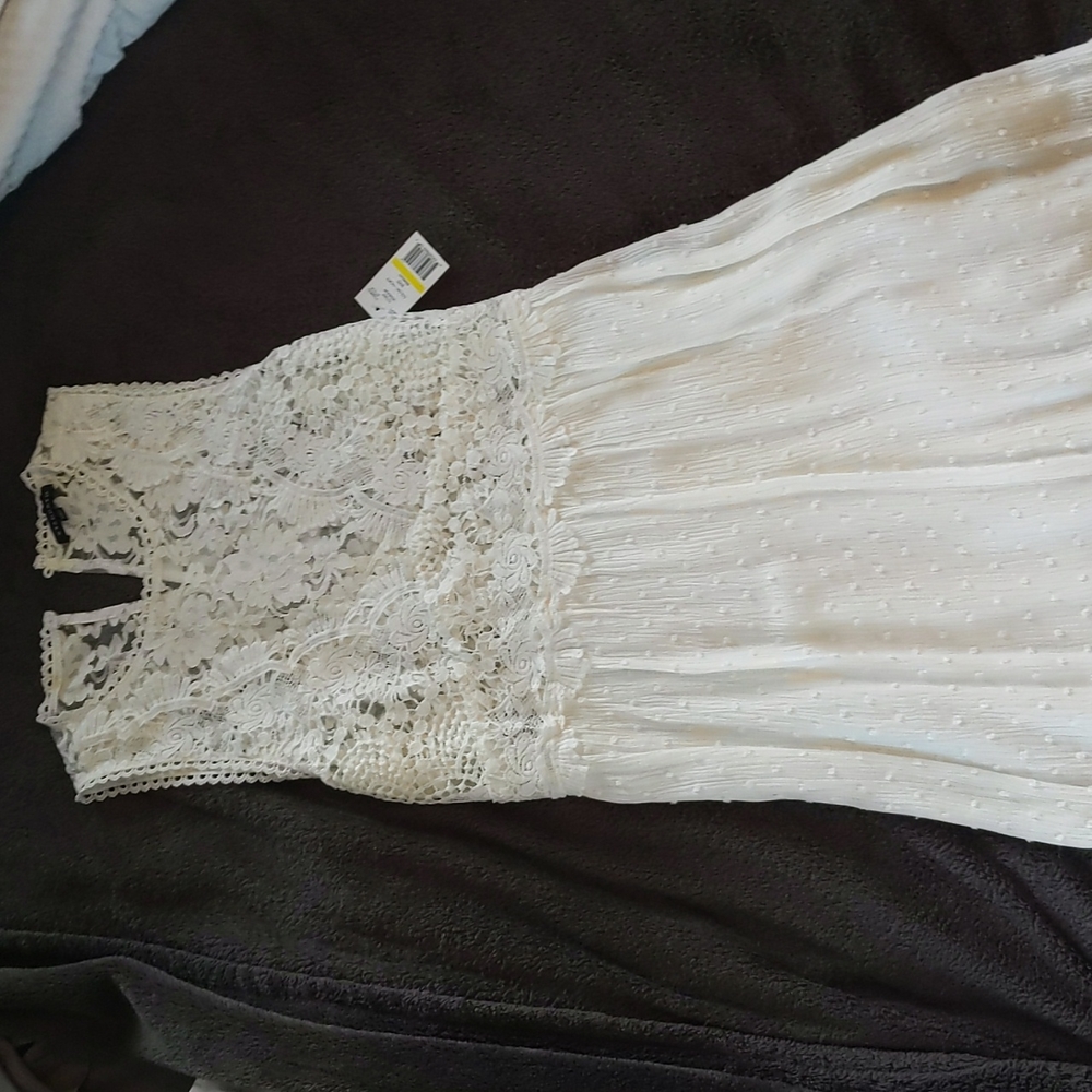 Staccato White mini dress